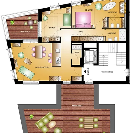Penthouse Traum - Blick über